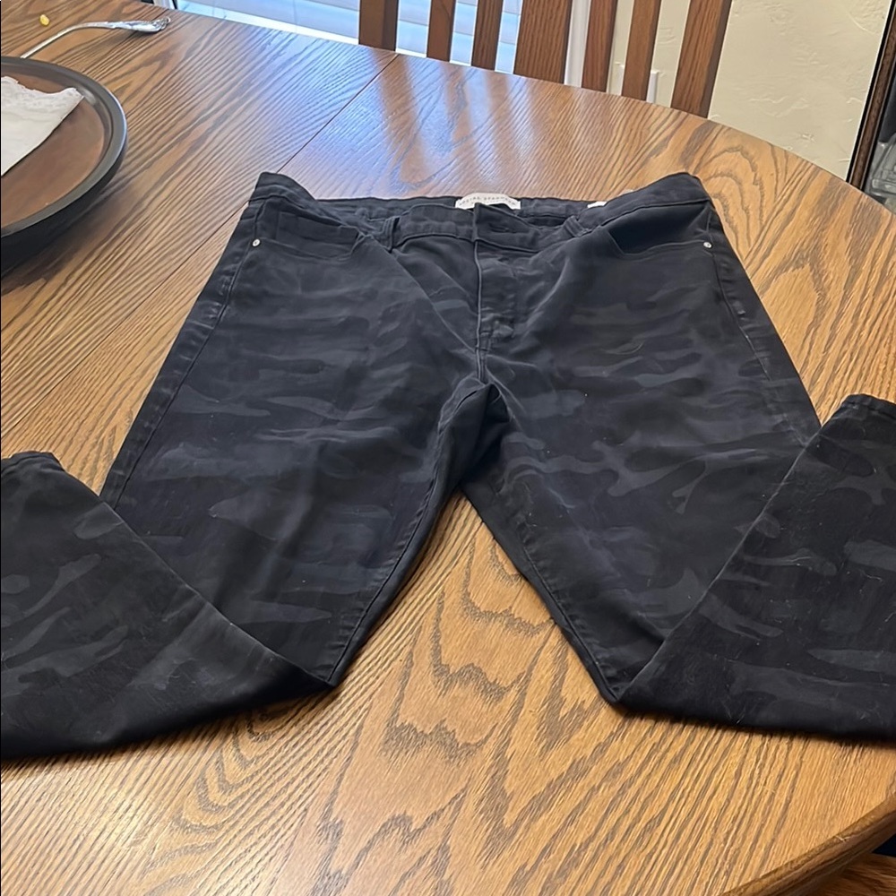 Black Camouflage Pants